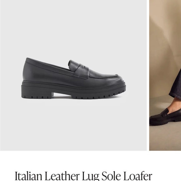 Quince Black Italian Leather Lug Sole Loafer - Picture 7 of 7